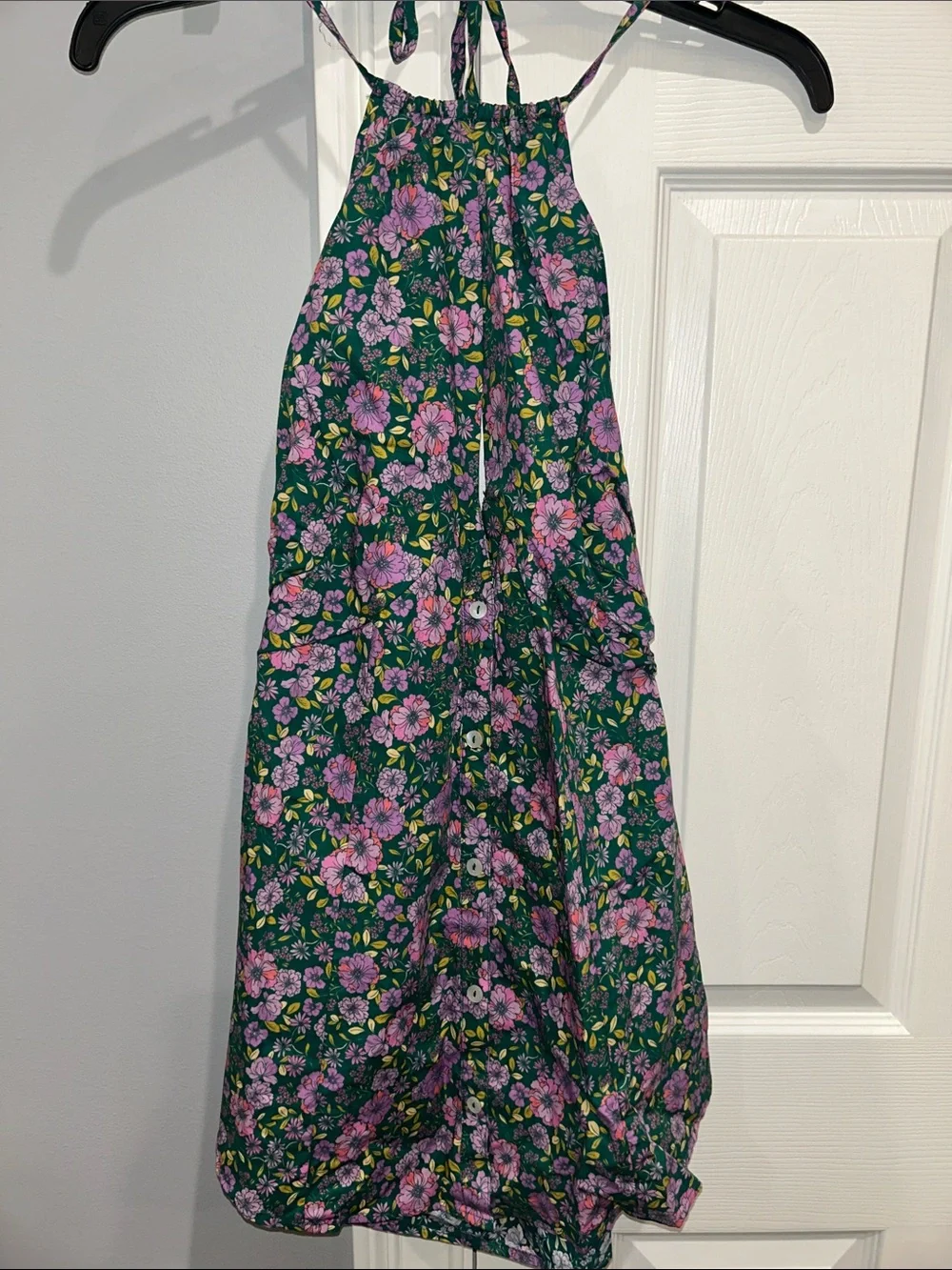 NWOT Free People Lyla Halter Tunic Top in Ditzy Floral Size XS Z448